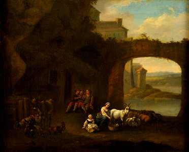 Feierndes Hirtenvolk NL 17-18Jh