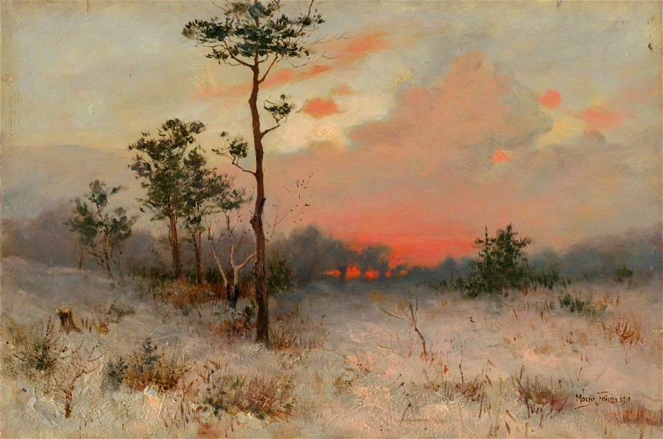Felicián Moczik - Západ slnka - O 3230 - Slovak National Gallery