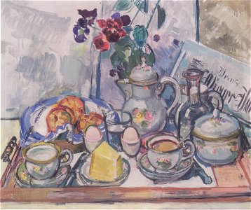 Felix Esterl - Frühstücksstillleben - ca 1928