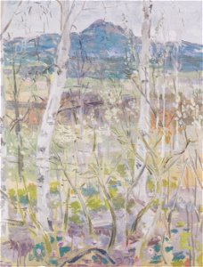 Felix Esterl - Landschaft mit Ulrichsberg - 1930
