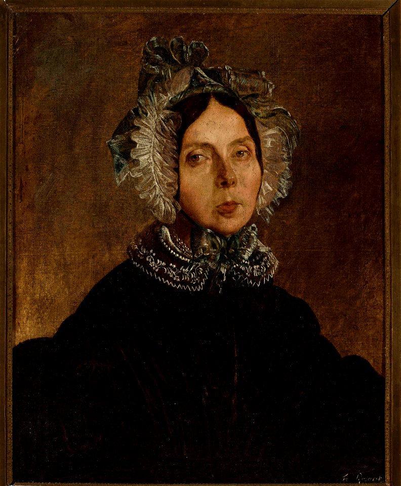 Feliks Pęczarski - Portrait of a woman in a lacy cap - 183340 - National Museum in Warsaw