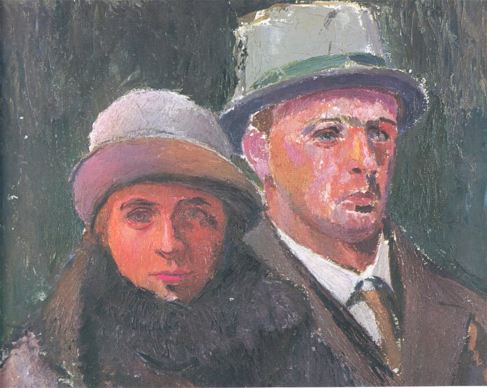Felix Esterl - Selbstportrait mit Frau - ca1924