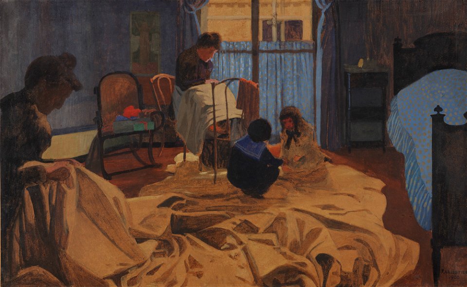 Felix Vallotton - The Laundress, Blue Room