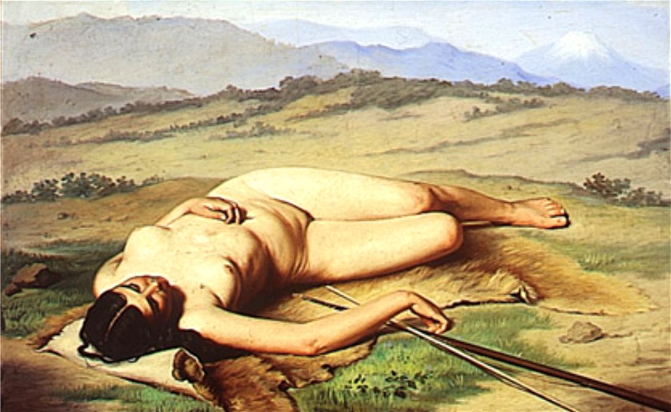 Felipe Santiago Gutiérrez - A caçadora dos Andes, 1891