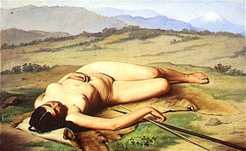Felipe Santiago Gutiérrez - A caçadora dos Andes, 1891