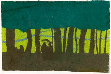Feliks Stanisław Jasiński - Promeneurs sous les arbres