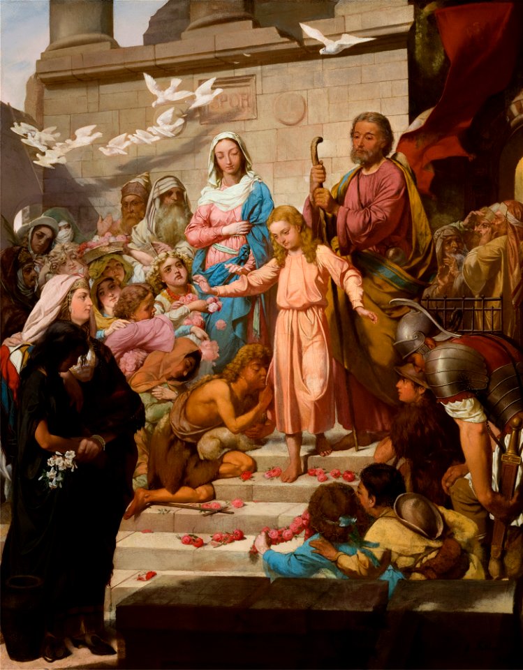 Feliks Szynalewski - Christ Leaving the Temple - MNK II-a-223 - National Museum Kraków