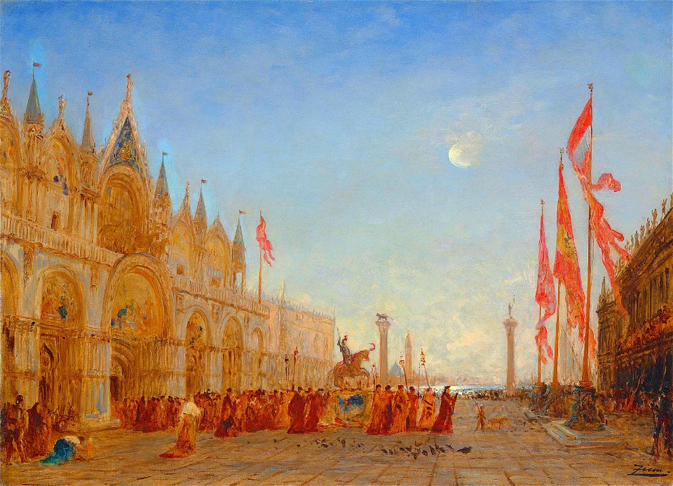 Felix ziem le triomphe de saint georges majeur)
