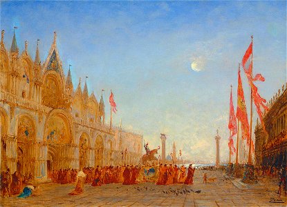 Felix ziem le triomphe de saint georges majeur)