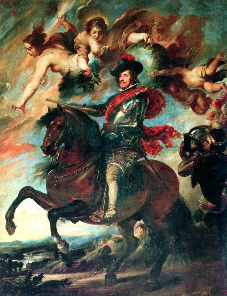 Felipe 4 velasquez after rubens