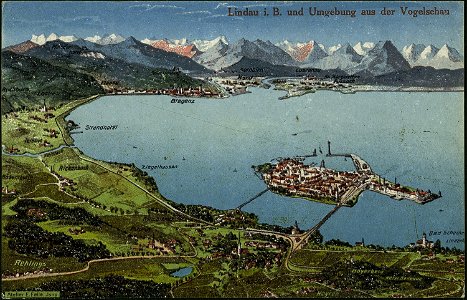 Felle Lindau und Umgebung aus der Vogelschau