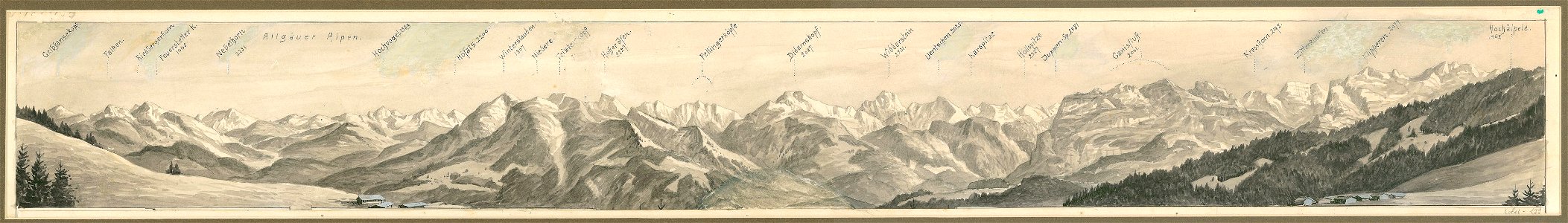 Felle Alpenpanorama