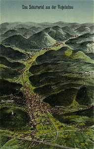 Felle Schuttertal aus der Vogelschau