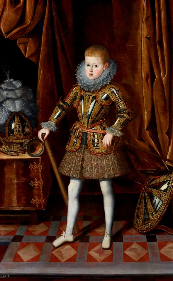 Felipe, príncipe de Asturias (futuro Felipe IV), a la edad de siete años (Monasterio de El Escorial)