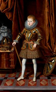 Felipe, príncipe de Asturias (futuro Felipe IV), a la edad de siete años (Monasterio de El Escorial)