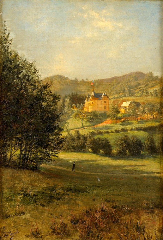 Felix Possart Sommerliche Landschaft mit Schlossansicht