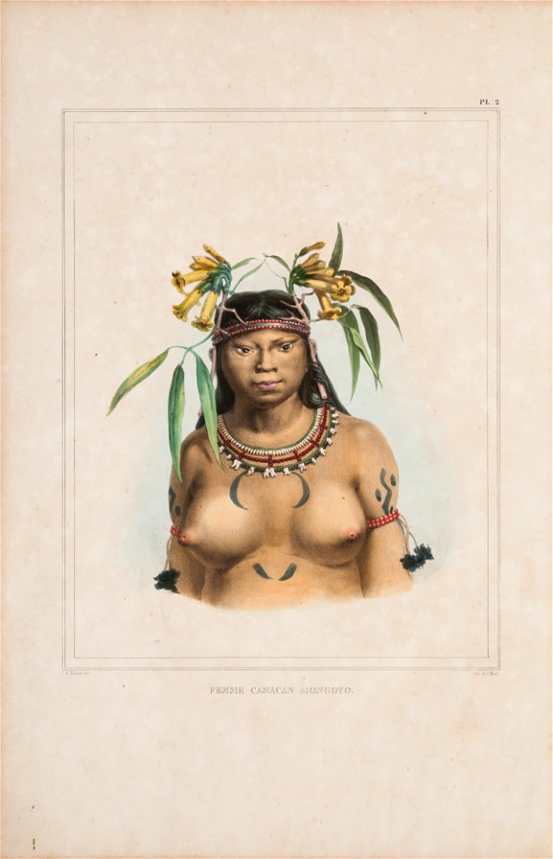 Femme camaca mongoyo - Índia camacã mongoió, da Coleção Brasiliana Iconográfica