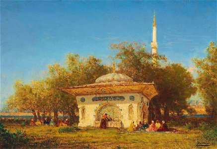 Felix ziem la fontaine damurat environs de constantinople)