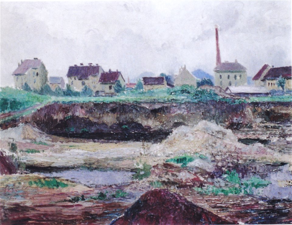 Felix Esterl - Am Stadtrand von Klagenfurt - 1922