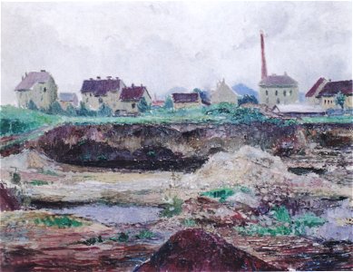 Felix Esterl - Am Stadtrand von Klagenfurt - 1922