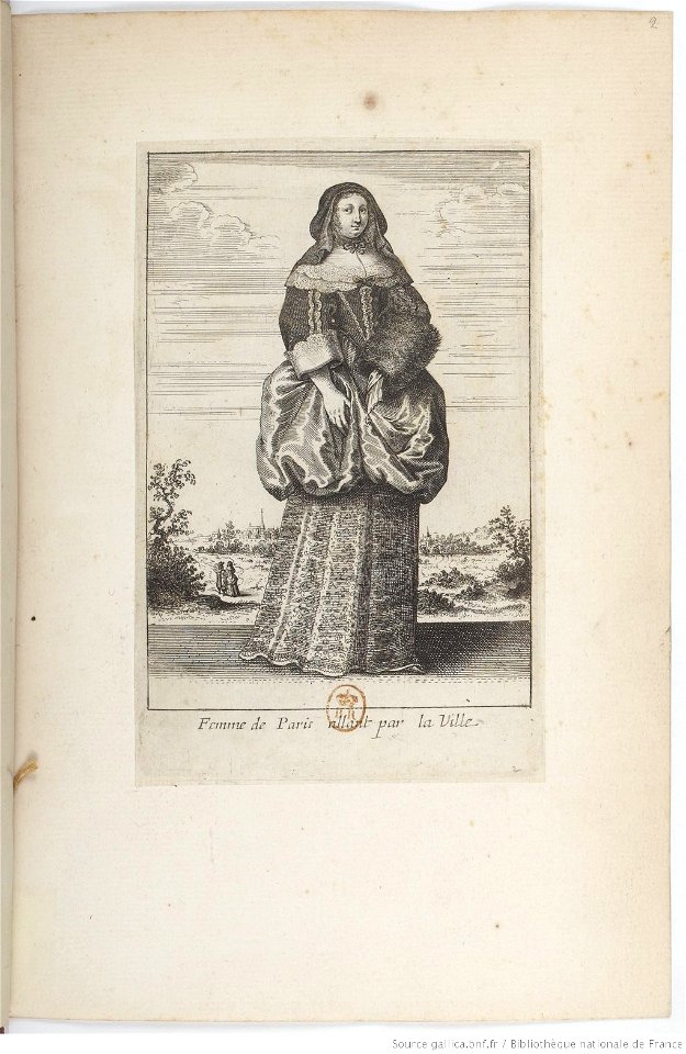 Femme de Paris allant par la ville