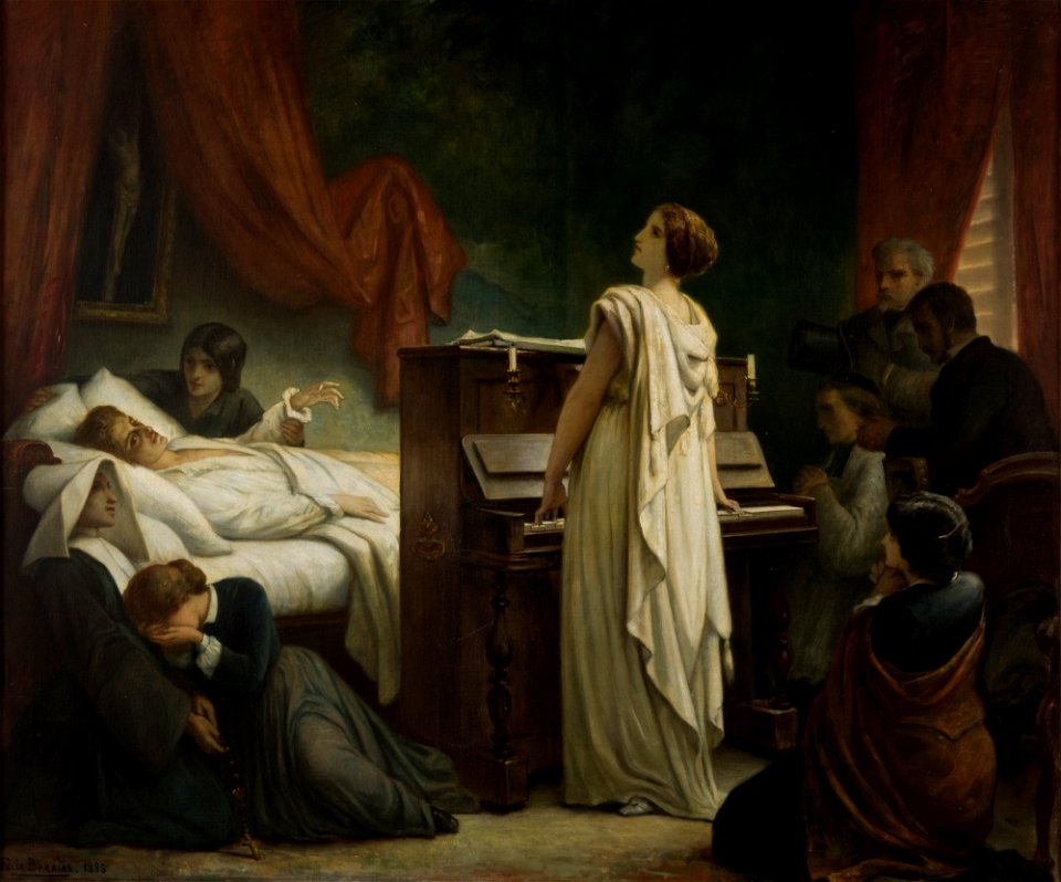 Felix-Joseph Barrias - Death of Chopin - MNK XII-A-227 - National Museum Kraków