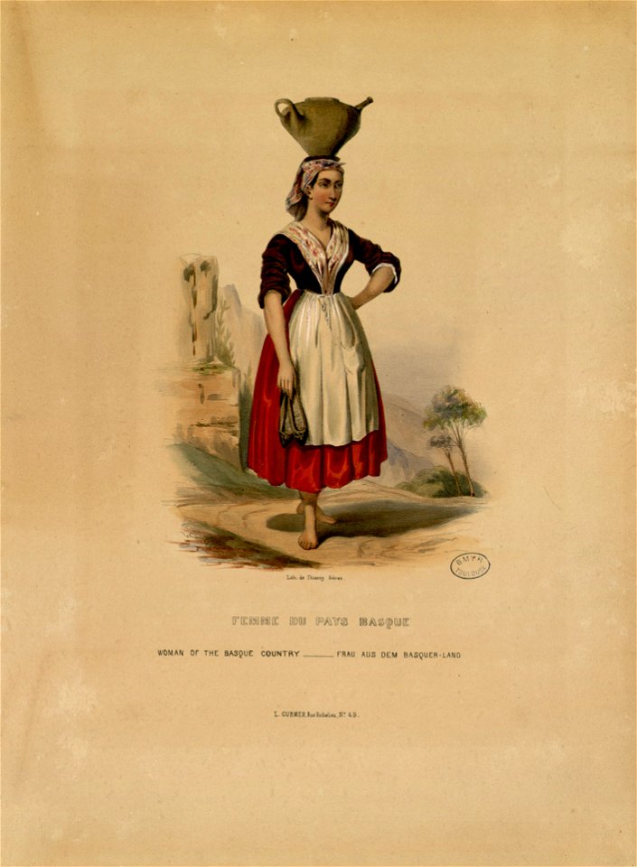 Femme du Pays basque - Woman of the Basque Country - Frau aus dem Basquer-Land - Fonds Ancely - B315556101 A SAINTGERMAIN 001