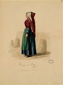 Femme de Luz (Hautes Pyrénées) - Fonds Ancely - B315556101 A MAURICE 3 010