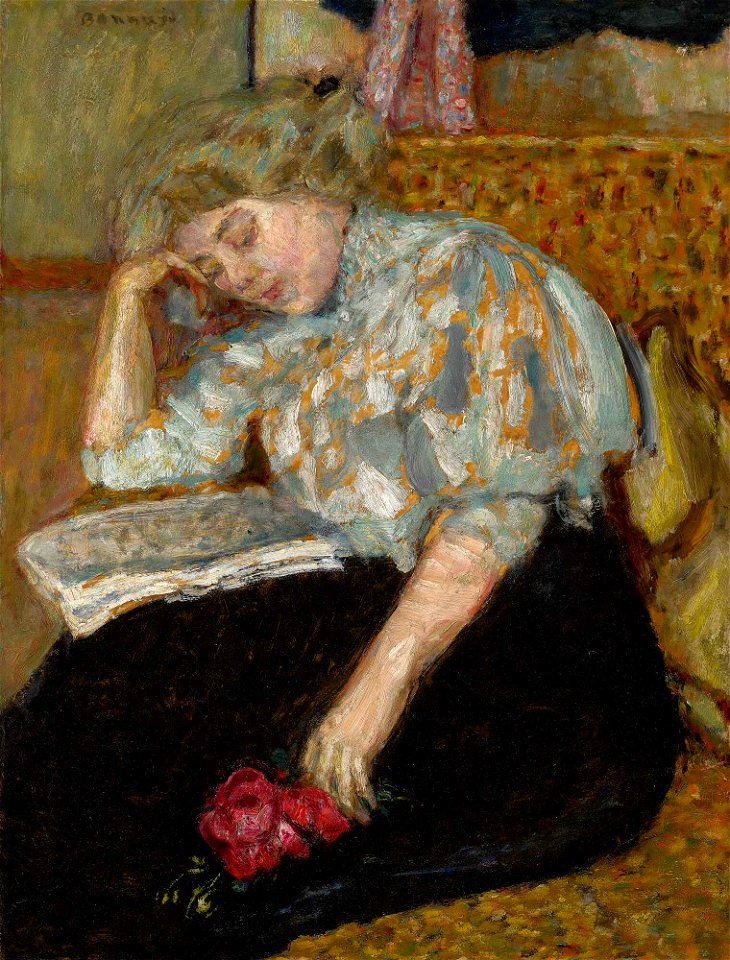 FEMME À LA ROSE Pierre Bonnard (sotheby's)