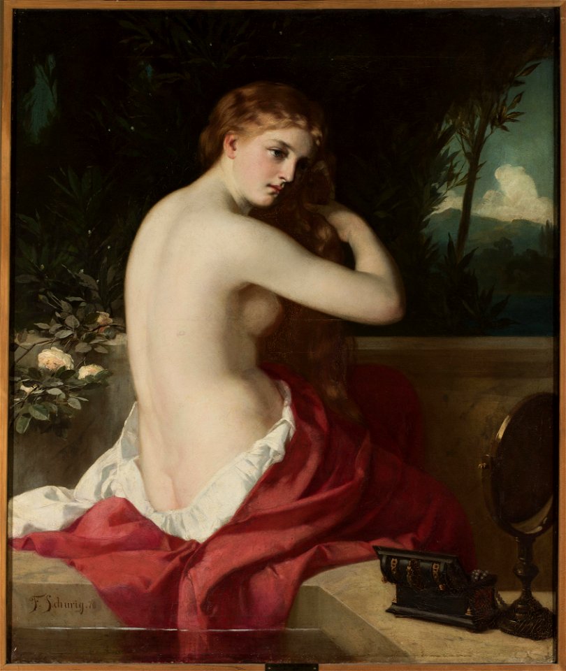 Felix Schurig - Woman combing hair - M.Ob.499 - National Museum in Warsaw