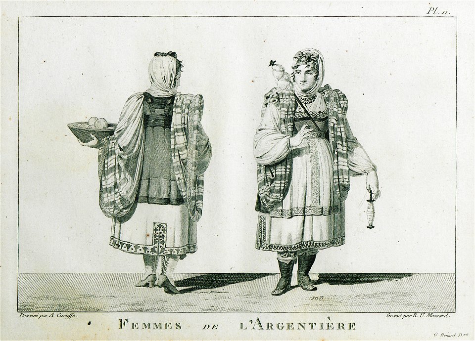 Femmes de l'Argentière - Olivier Guillaume Antoine - 1801