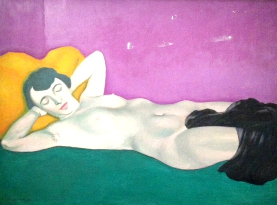Felix Vallotton - Femme couchée sur fond violet