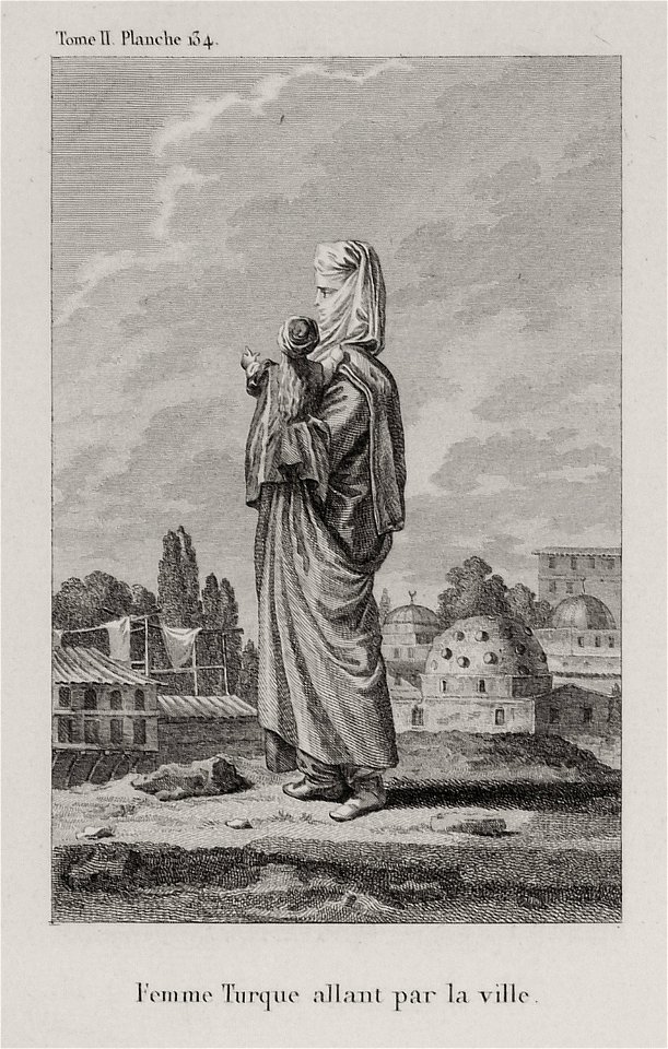 Femme Turque allant par la ville - Choiseul-gouffier Gabriel Florent Auguste De - 1822