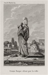 Femme Turque allant par la ville - Choiseul-gouffier Gabriel Florent Auguste De - 1822