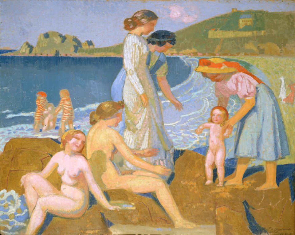 Female bathers at Perros-Guirec, by Maurice Denis