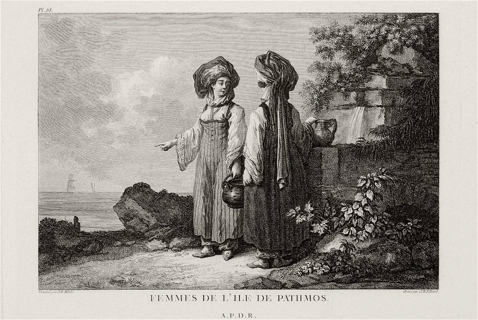 Femmes des isles des Pathmos - Choiseul-gouffier Gabriel Florent Auguste De - 1782