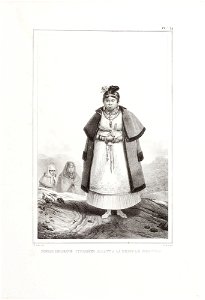 Femmes gouaranis civilisées allant a la messe le dimanche (3), da Coleção Brasiliana Iconográfica
