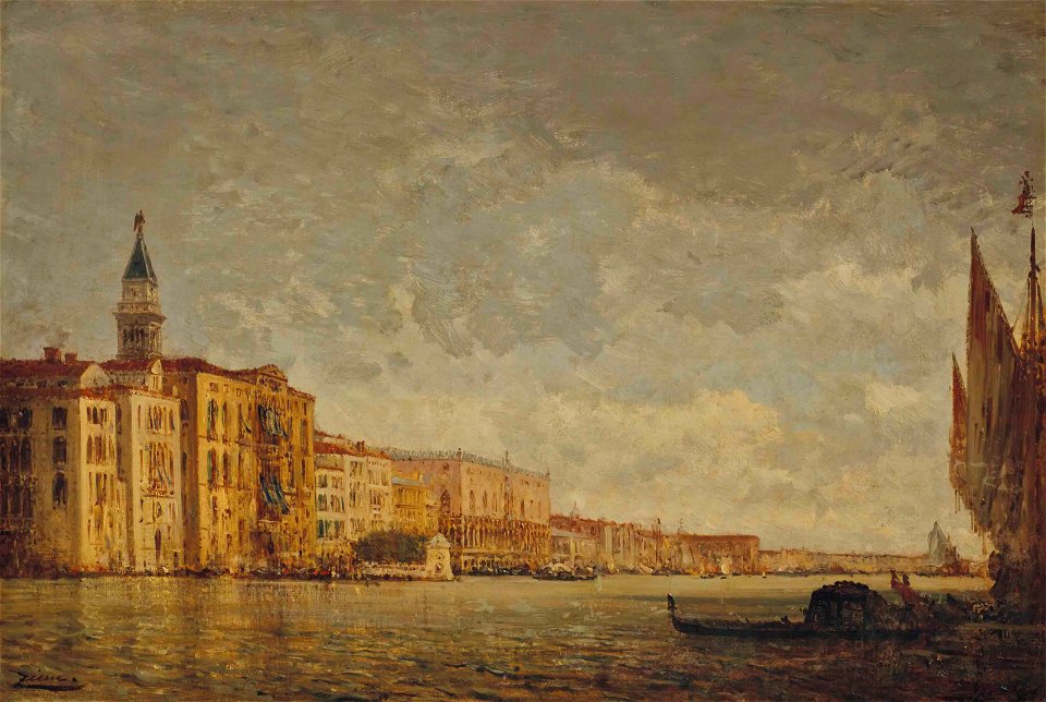 Felix ziem entree du grand canal venise)