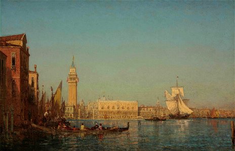 Felix ziem le palais des doges vu du canal della grazia venise)