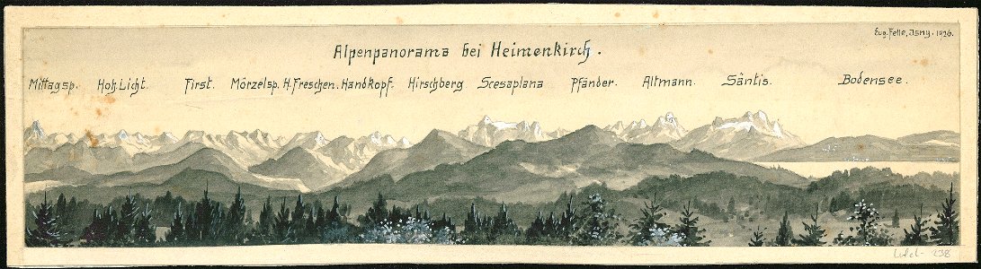Felle Alpenpanorama bei Heimenkirch