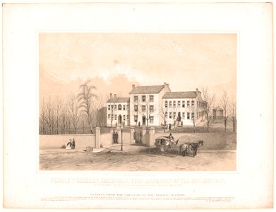 Female Seminary, Nashville, Tenn., barracks of the 51st regt. O.V. ... March, 1862 - sketched by A. E. Mathews. LCCN2005691195