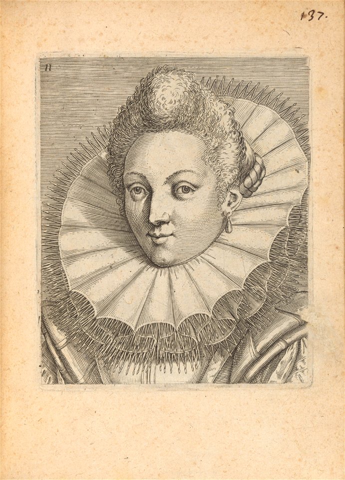 Female, Turned to Left print by Philip Galle, S.V 89260, Prints Department, Royal Library of Belgium