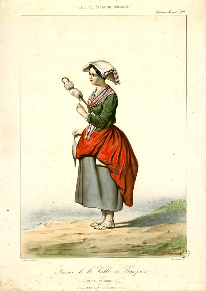 Femme de la Vallée de Campan (Hautes Pyrénées) - Fonds Ancely - B315556101 A ALOPHE 2 002