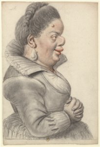 Femme naine, de profil à droite (Nicolas Lagneau)