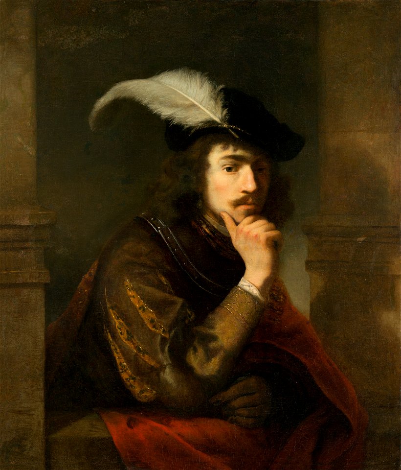Ferdinand Bol - Young Man in a Feathered Cap - Joven con una pluma en la gorra 51 (1976.87) 0