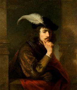 Ferdinand Bol - Young Man in a Feathered Cap - Joven con una pluma en la gorra 51 (1976.87) 0