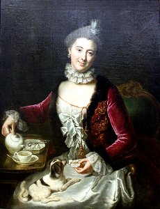 Female portrait by A.R. de Gasc (1761, Ekaterinburg) anagoria. Free illustration for personal and commercial use.