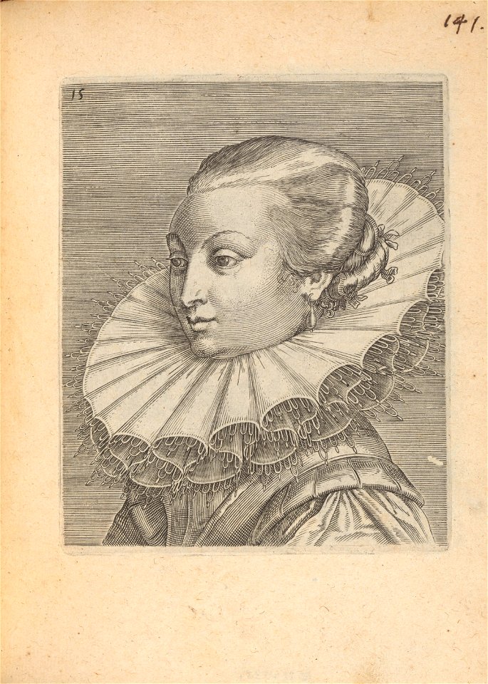 Female, Turned to Left print by Philip Galle, S.V 89264, Prints Department, Royal Library of Belgium
