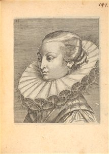 Female, Turned to Left print by Philip Galle, S.V 89264, Prints Department, Royal Library of Belgium