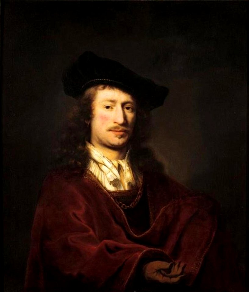 Ferdinand Bol - Zelfportret met baret - DM-887-372 - Dordrechts Museum